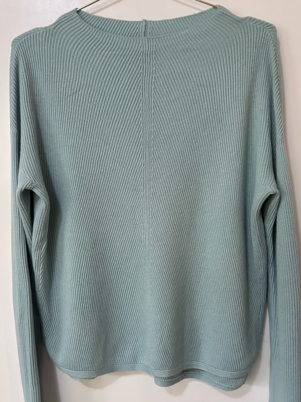 Babaton| Aritzia| Blue Chalmers Crewneck Ribbed Wool Linen Blend Sweater Sz S